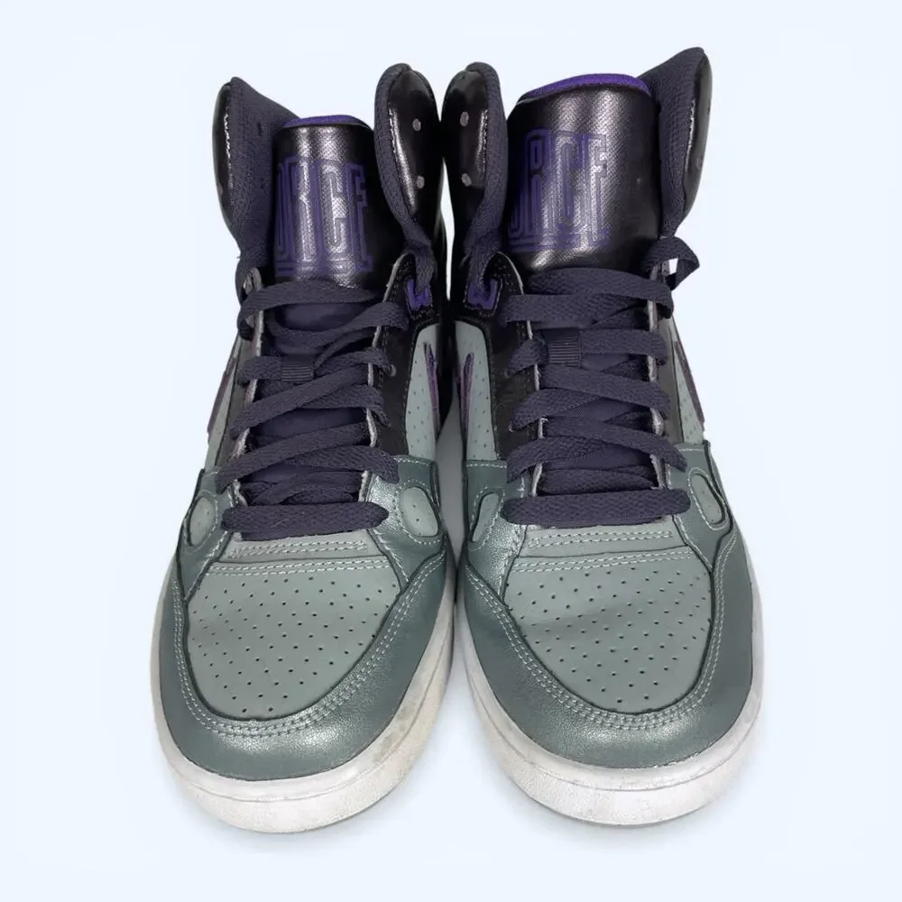 Nike Son of Force Women's Mid Basketball Shoes Purple Silver size 7.5 616303-020